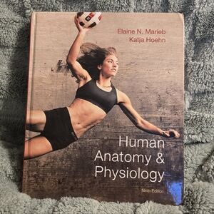 Pearson Human Anatomy & Physiology Textbook - Black and Brown Cover